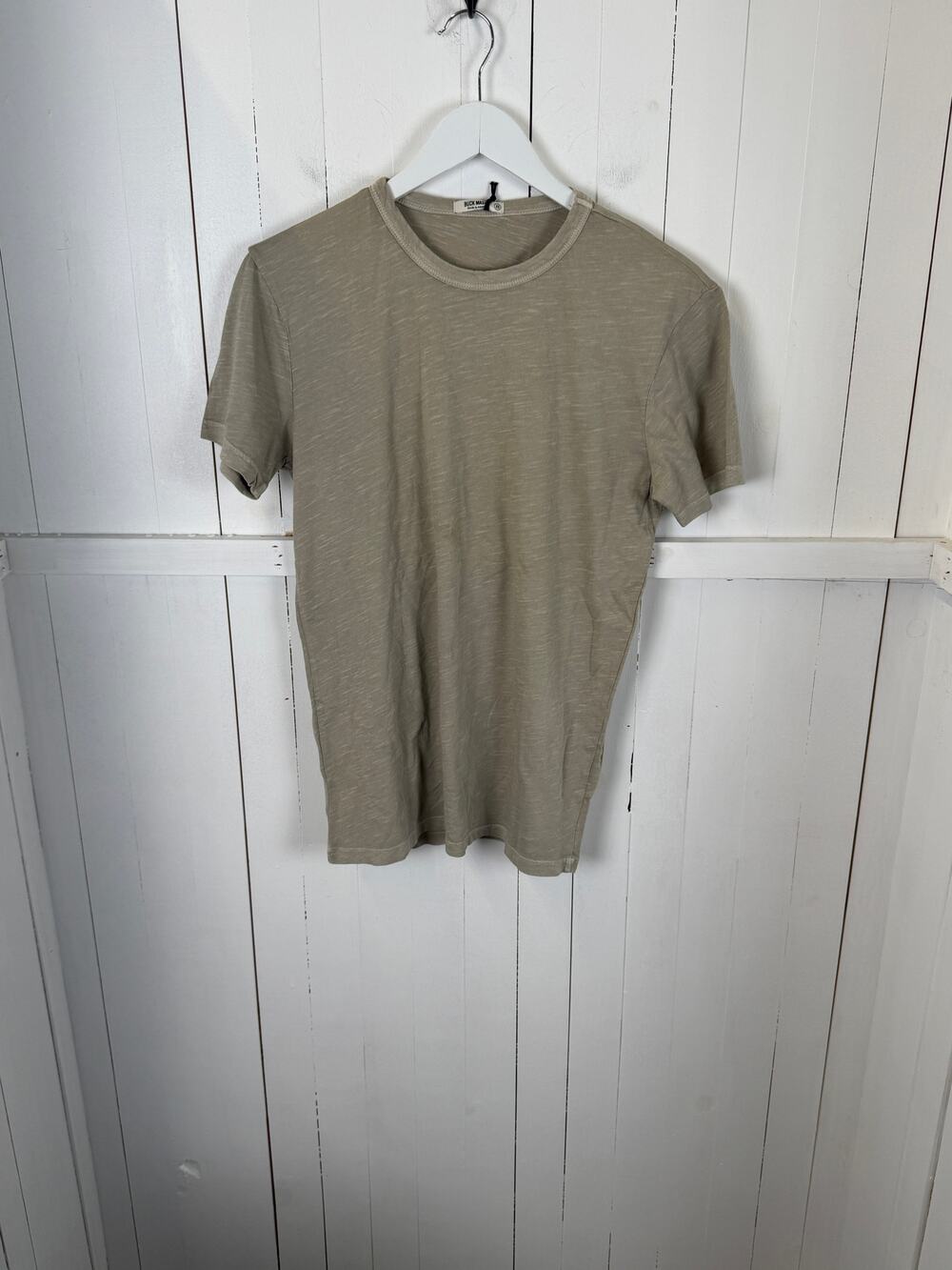 Buck Mason Tan Cotton T-Shirt Men's XS Pre-Owned